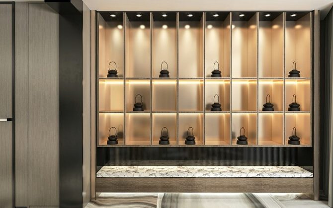 Vitrines e divisórias comerciais