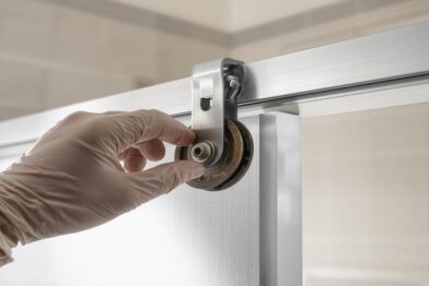 Reparo de roldana, vedação e vazamento em box